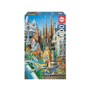 Educa "Collage Gaudí" Miniature - 1000 Piezas - Imagen 1