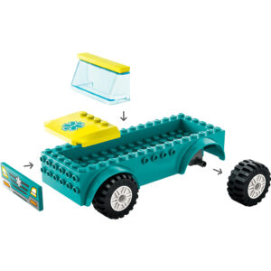 LEGO City: Ambulancia de Emergencias y Chico con Snowboard (60403) - Imagen 4