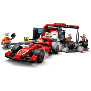 LEGO City: Parada en Boxes de F1® y Equipo de Mecánicos con Coche Ferrari (60443) - Imagen 4
