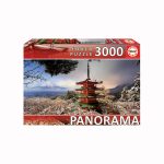 Educa "Monte Fuji y pagoda Chureito, Japón" Panorama - 3000 Piezas