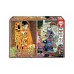 Educa "Gustav Klimt: El Beso + La Virgen" - 2 x 1000 Piezas