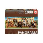 Educa "Perritos en el Banco, Panorama" - 1000 Piezas