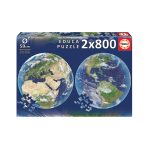 Educa "Planeta Tierra Round Puzzle" - 2 X 800 Piezas