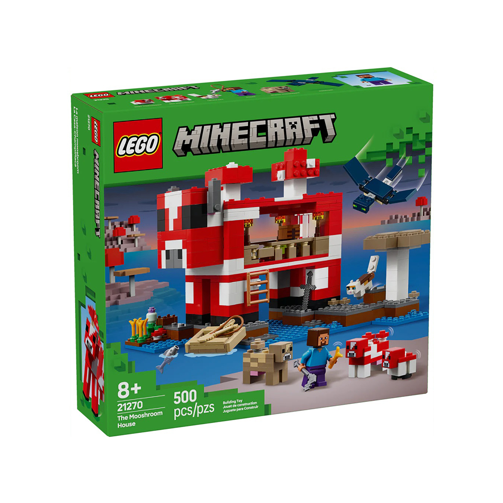 21270_Box1.jpg LEGO Minecraft: La Casa-Champiñaca (21270) - Imagen 1