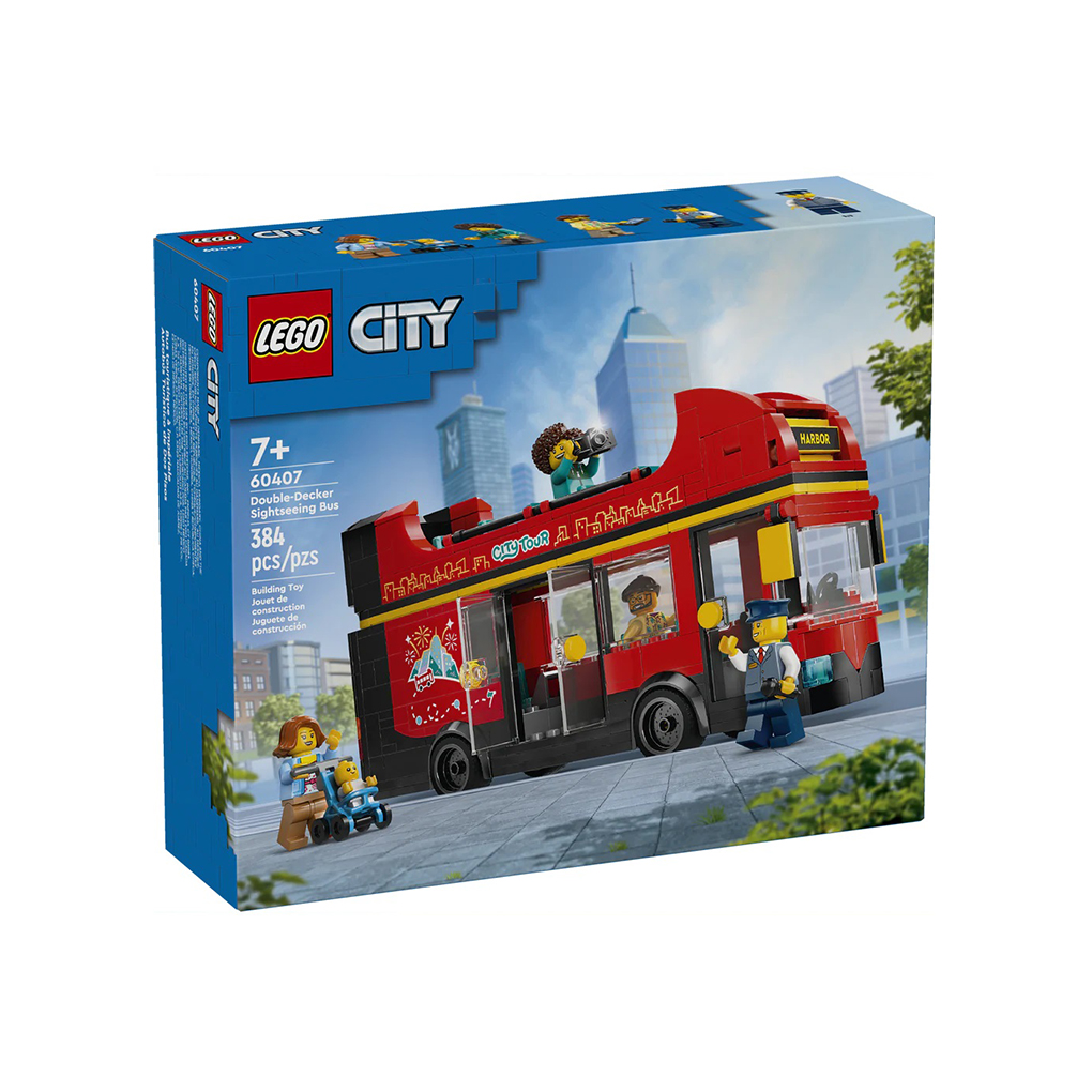 60407_Box1_v39_1000x.jpg LEGO City: Autobús Turístico Rojo de Dos Plantas (60407) - Imagen 1
