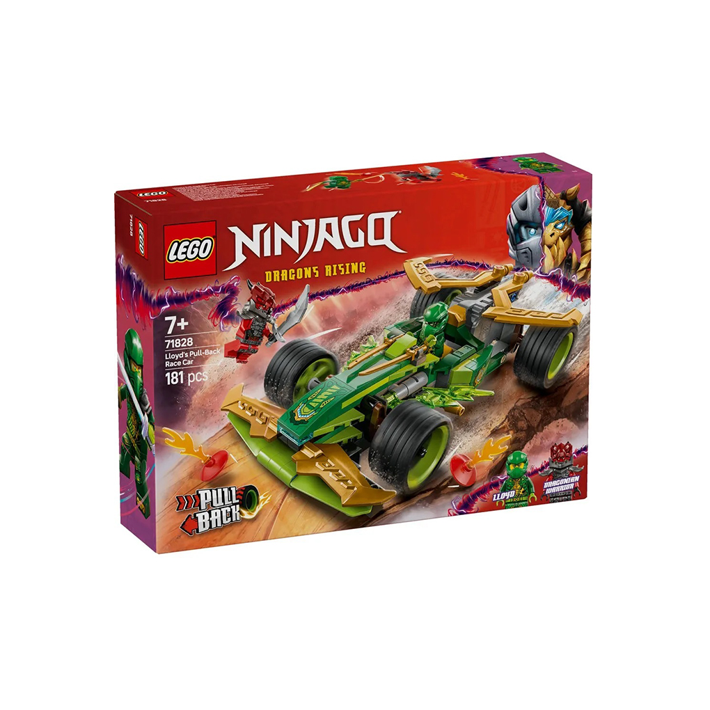 71828-Box.jpg LEGO Ninjago: Coche de Carreras Pull Back de Lloyd (71828) - Imagen 1