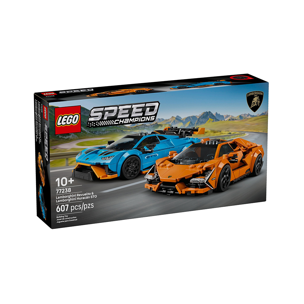 77238_box1_v39.jpg LEGO Speed Champions: Lamborghini Revuelto y Huracán STO (77238) - Imagen 1