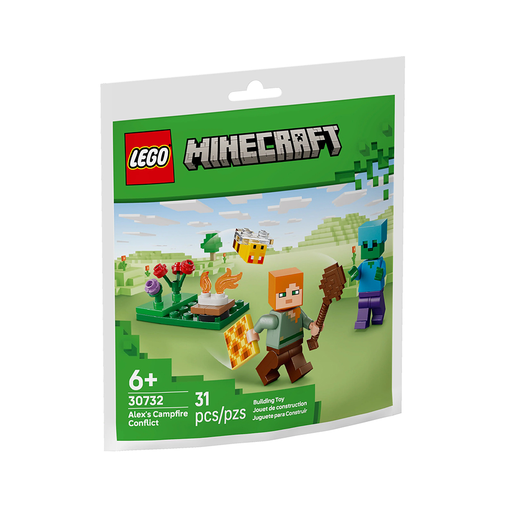30732_Box1_v39_3000x LEGO Polybags Minecraft: El Conflicto de Alex en la Hoguera (30732) - Imagen 1