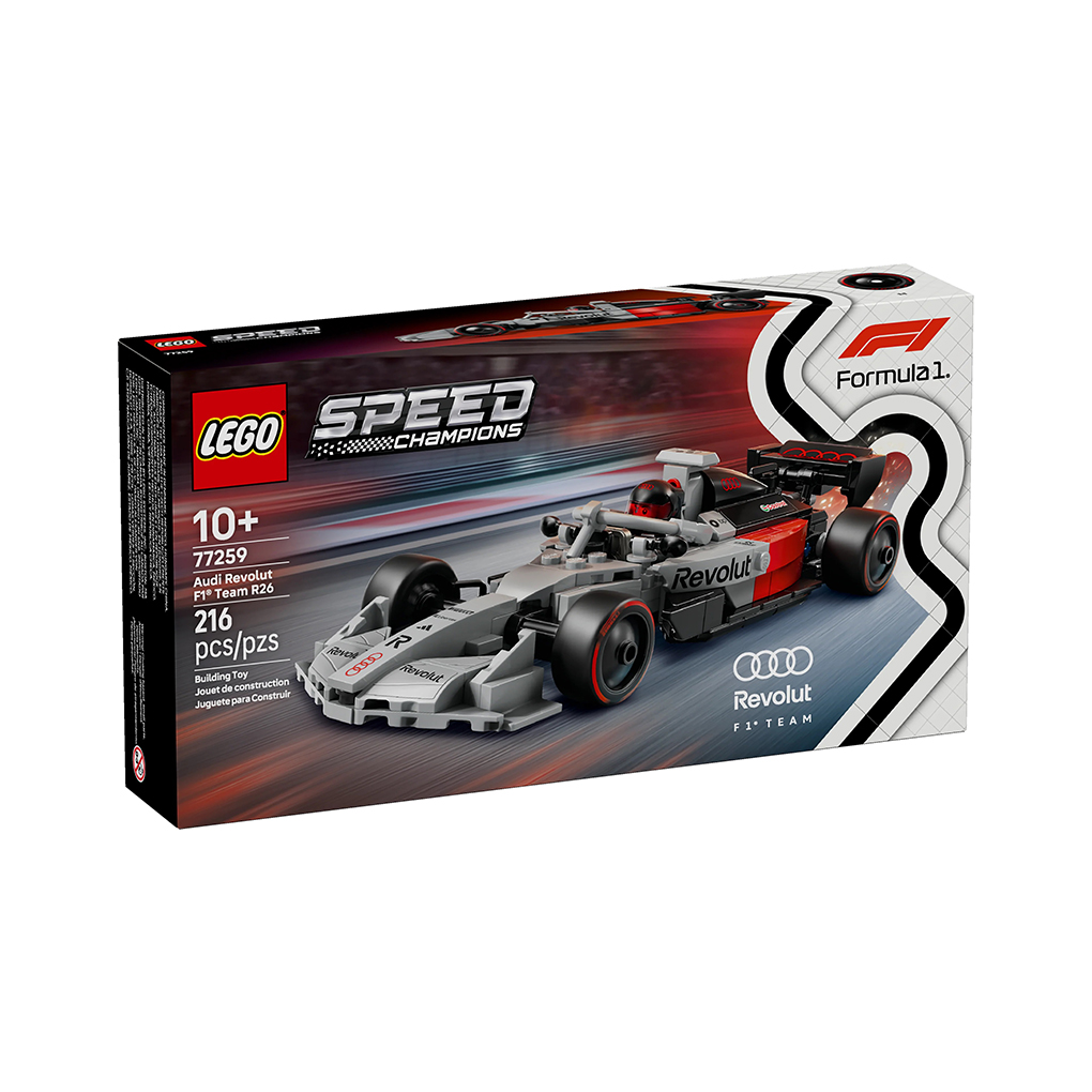 77259_Box1_v39_3000x LEGO Speed Champions: Coche de Carreras Audi Revolut F1® Team R26 (77259) - Imagen 1