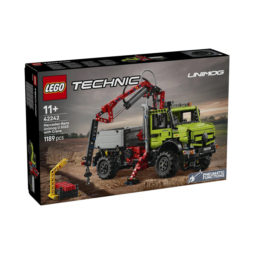 42242-Box1-v29 LEGO Technic: Mercedes-Benz Unimog U 5023 con Grúa (42242) - Imagen 1