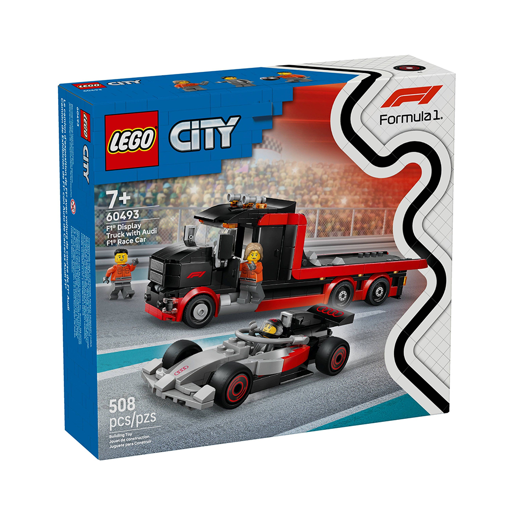 60493_Box1_v39 LEGO City: Camión de Exposición de F1 con Coche de Carreras Audi F1 (60493) - Imagen 1