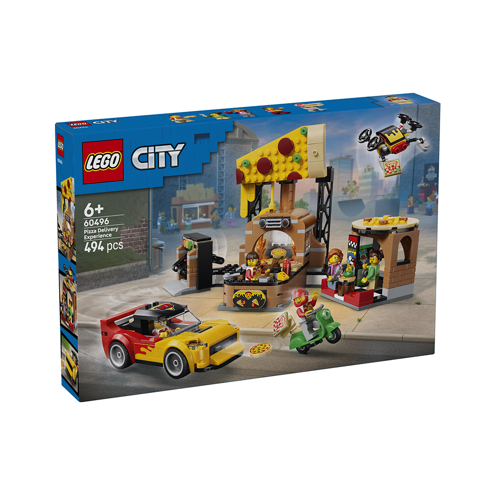 60496_27522 LEGO City: Experiencia de Pizza a Domicilio con Vehículos (60496) - Imagen 1